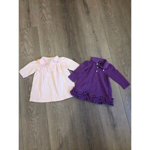 Ralph Lauren Infant Girls Size 9 months Long Sleeve Dress Bundle